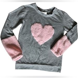 Old Navy Long Black Sleeve Shirt M (8) and Bobbie Brooks Grey Sweatshirt L